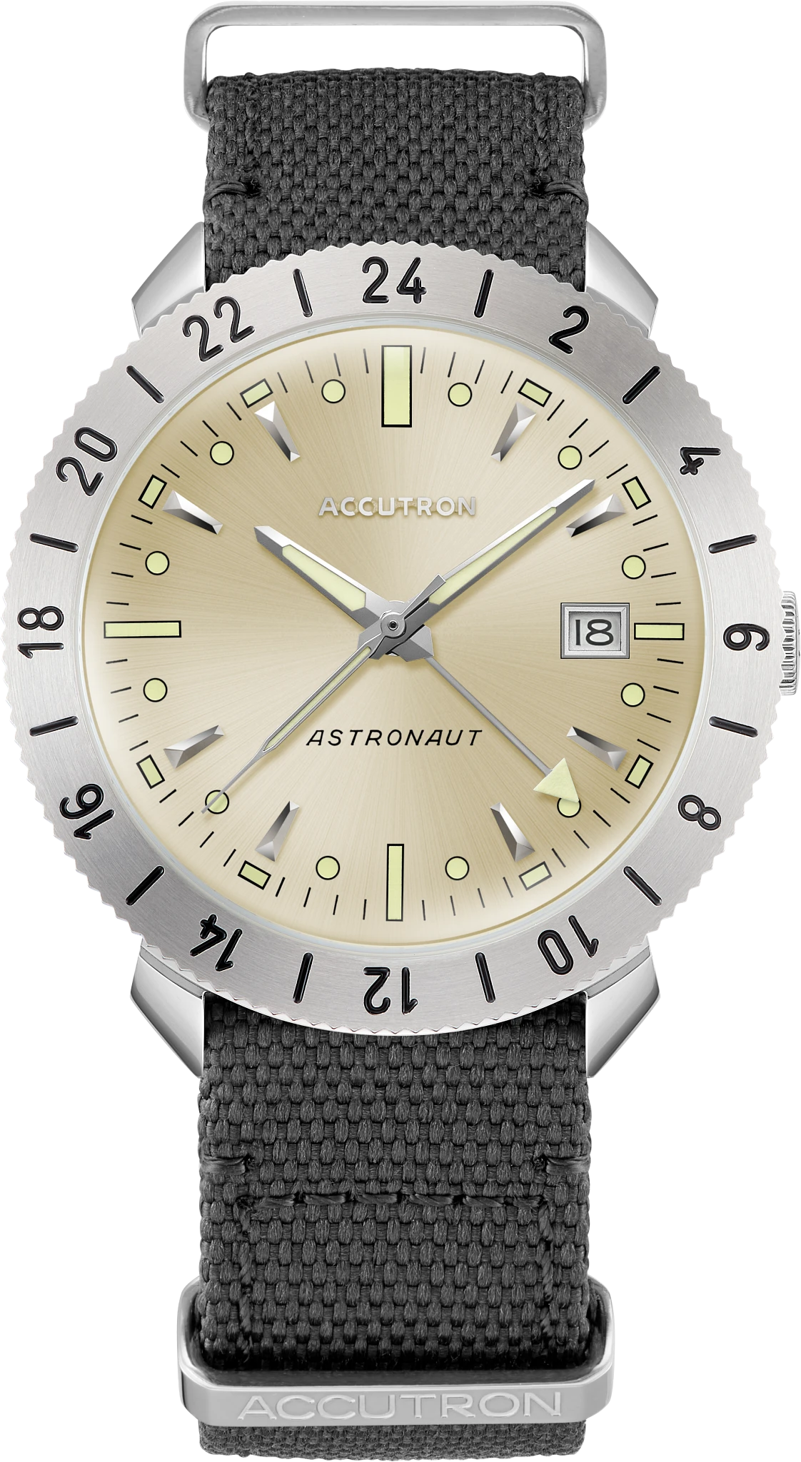 Champagne Dial Stainless Steel Bracelet Astronaut LTi 26B204A | Bulova